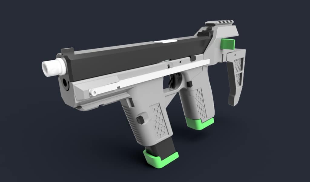 invader pdw grey