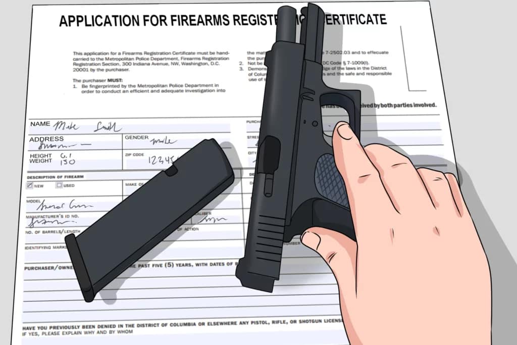 Aplication for a gun