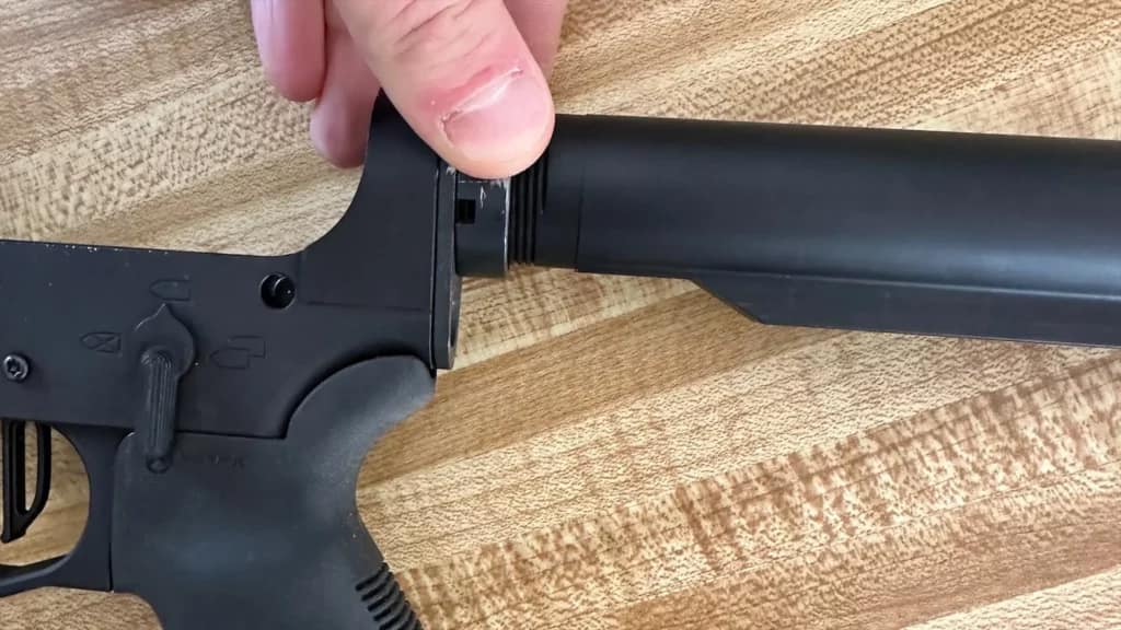 buffer tube to ar15 stock castle nut