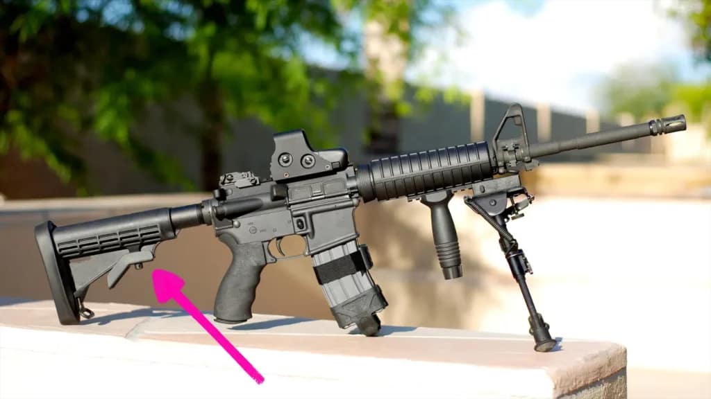 ar15 collapsible stock area