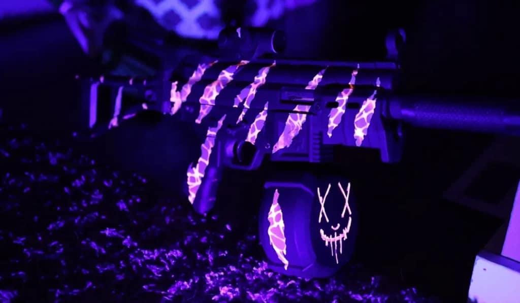 glow in dark mp5 3d printed