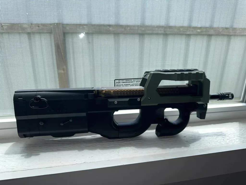 3d printed p90 green