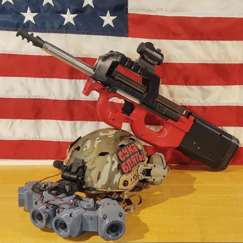 3dp90 red optic muzzle device