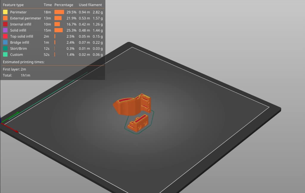 print bed slice case deflector