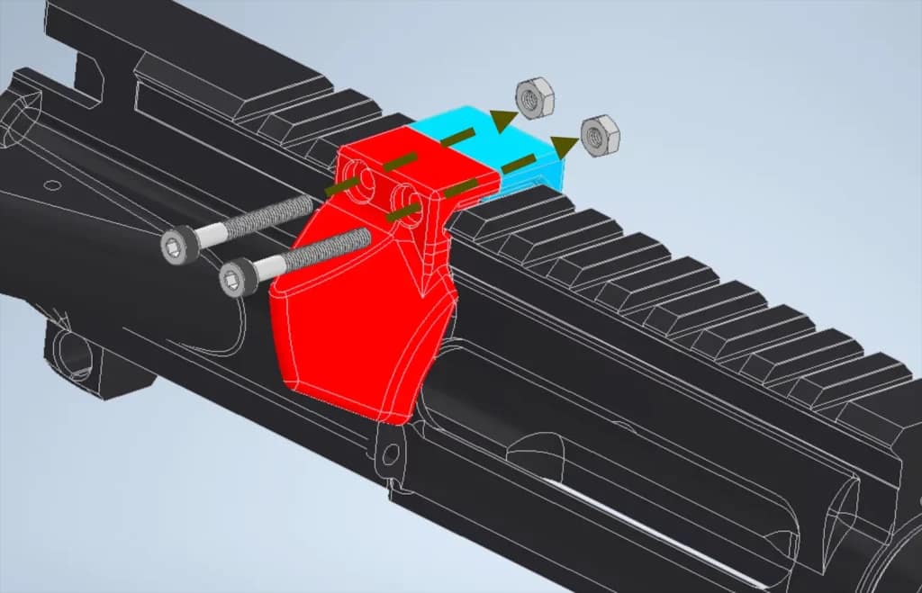 case deflector t91 ar15 clamp