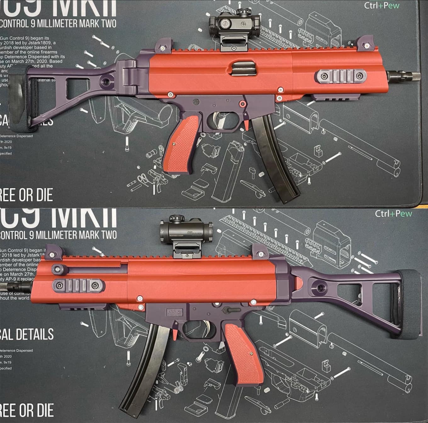 sf5 3d printed mp5