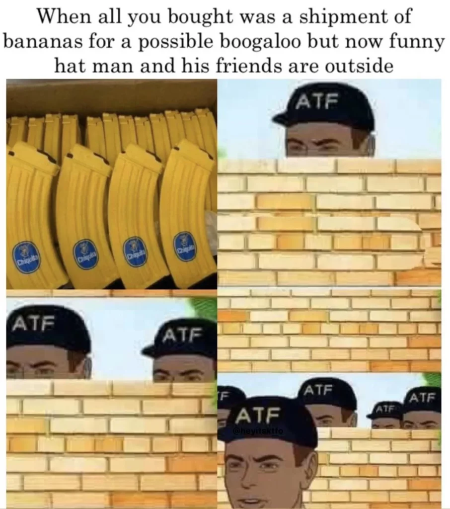 atf banana clip wall meme