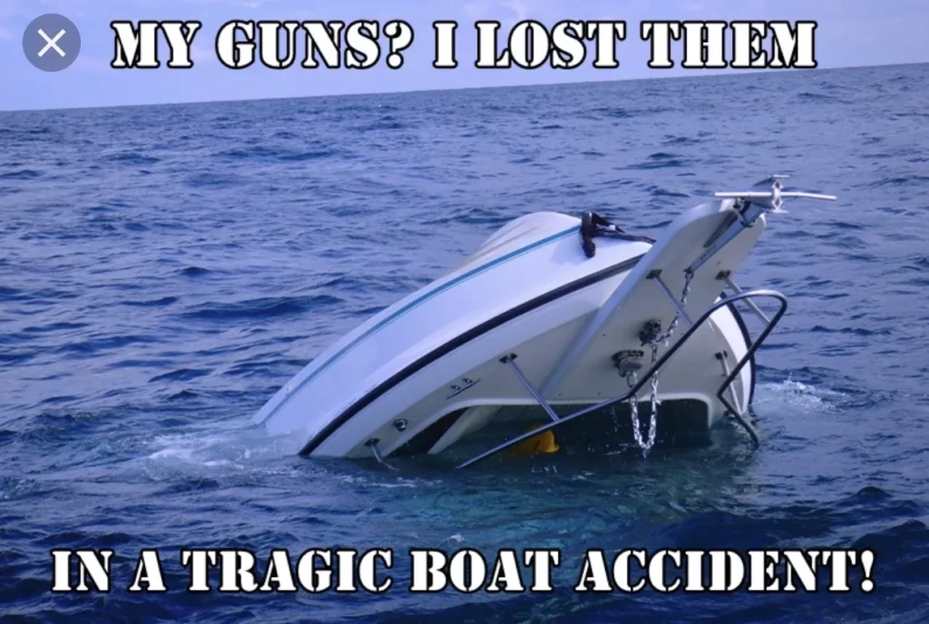 lost boat accident guns