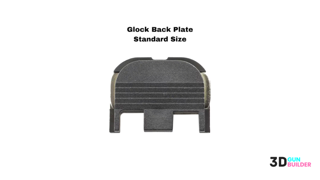glock back plate standard size