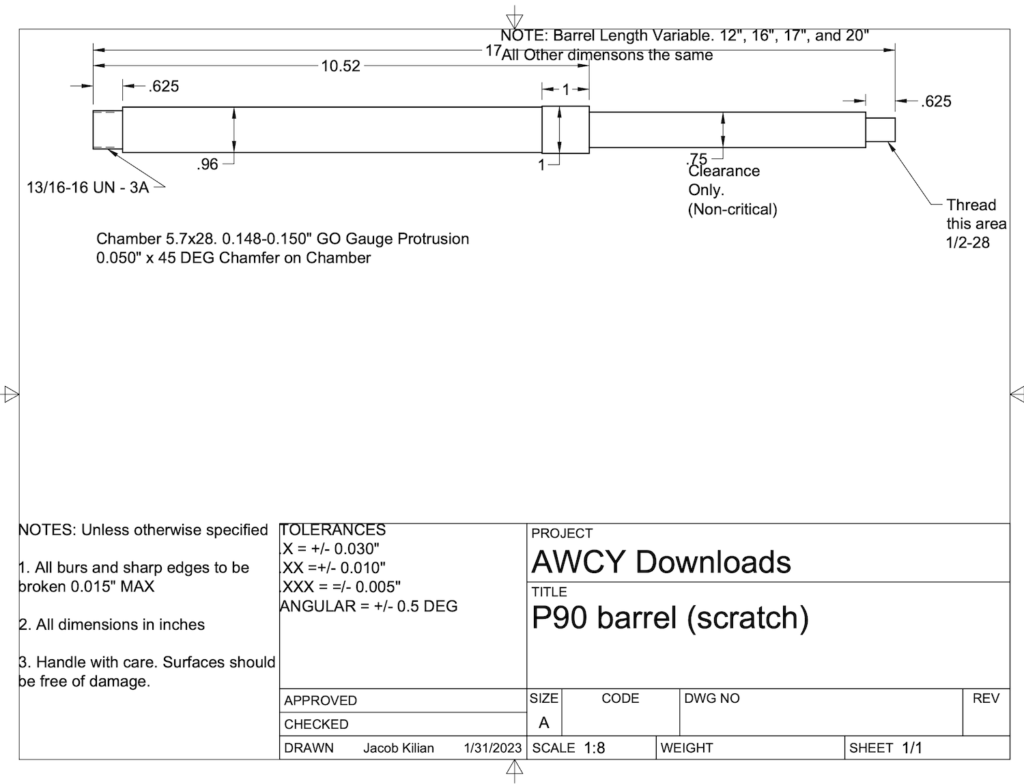 barrel blueprint p90