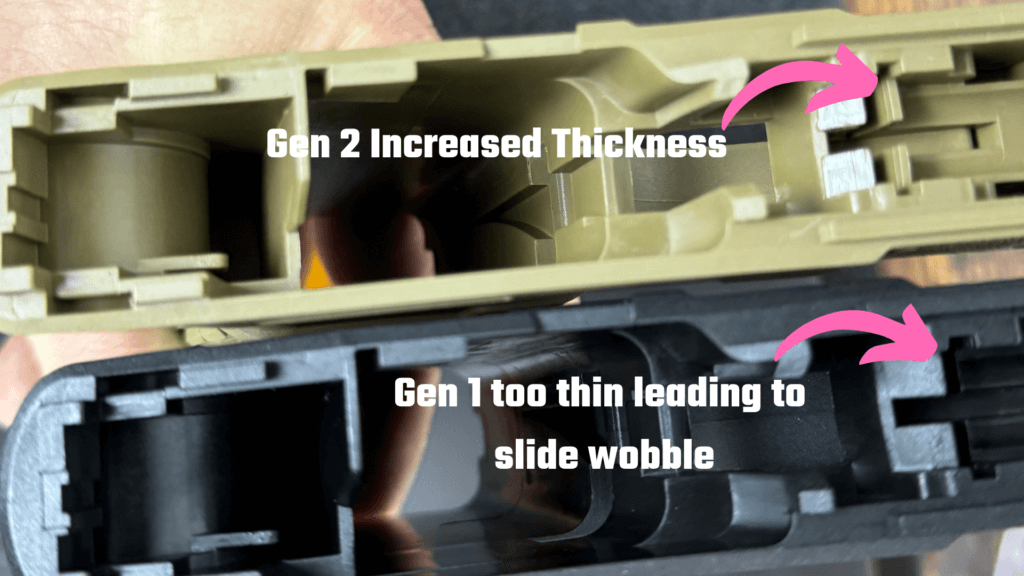 geisler gen 2 slide lock thickness